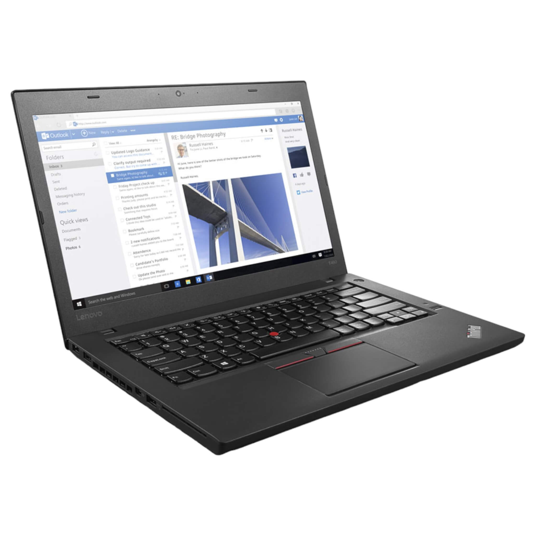 Lenovo ThinkPad T460 14" | i5 - 6300U | 8 GB | 256 GB SSD | HD | Win 10 Pro - computify